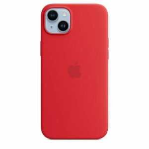 Apple Original iPhone 14 Plus Silikon Case mit MagSafe Product(RED)