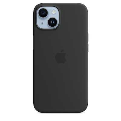 Apple Original iPhone 14 Silikon Case mit MagSafe Mitternacht
