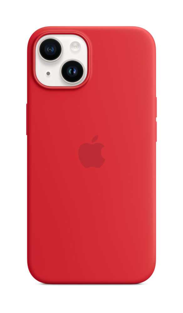 Apple – (PRODUCT) RED – Case für Mobiltelefon – mit MagSafe – Silikon – Rot – für iPhone 14 (MPRW3ZM/A)