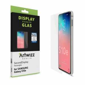 Artwizz Smartphone-Hülle "Artwizz NoCase + SecondDisplay Set geeignet für [Galaxy S10e] - Ultra-dünne, elastische Schutzhülle + Displayschutz aus Sicherheitsglas - Transparent" Galaxy S10e