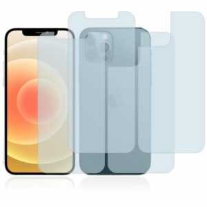BROTECT Schutzfolie "für Apple iPhone 12 Pro (Vorder + Rückseite)", (2 Stück), Folie Schutzfolie klar