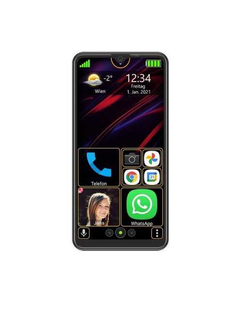 Beafon M6s Smartphone (15,90 cm/6.26 Zoll, 32 GB Speicherplatz, 13 MP Kamera, Dual-Kamera, leicht zu bedienende Oberfläche, WhatsApp)