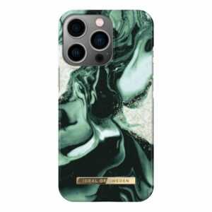 Cover "Fashion Case" für Apple iPhone 13 Pro, Golden Olive Marble Handyhülle