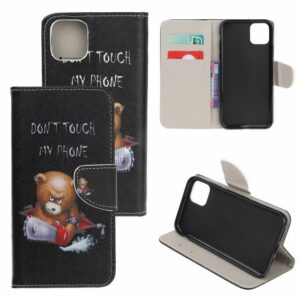CoverKingz Handyhülle "Apple iPhone 12 / iPhone 12 Pro Handyhülle Flip Case Cover Motiv Bär" Apple iPhone 12 / iPhone 12 Pro, Don't touch my Phone
