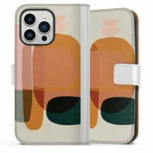 DeinDesign Handyhülle "Abstract Blush" Apple iPhone 13 Pro, Hülle, Handy Flip Case, Wallet Cover, Handytasche Leder Farbe bunt Abstrakt