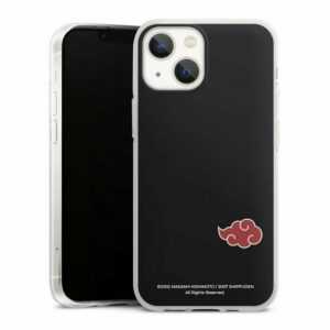 DeinDesign Handyhülle "Akatsuki Black" Apple iPhone 13 Mini, Silikon Hülle, Bumper Case, Handy Schutzhülle, Smartphone Cover Akatsuki Naruto Shippuden Offizielles Lizenzprodukt