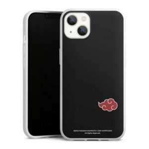 DeinDesign Handyhülle "Akatsuki Black" Apple iPhone 13, Silikon Hülle, Bumper Case, Handy Schutzhülle, Smartphone Cover Akatsuki Naruto Shippuden Offizielles Lizenzprodukt