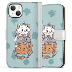 DeinDesign Handyhülle "Aristocats Triplets" Apple iPhone 13, Hülle, Handy Flip Case, Wallet Cover, Handytasche Leder Disney Aristocats Katze