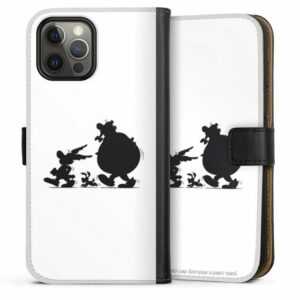 DeinDesign Handyhülle "Astérix & Obélix ombre" Apple iPhone 12 Pro, Hülle, Handy Flip Case, Wallet Cover, Handytasche Leder Asterix Obelix