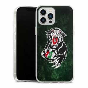 DeinDesign Handyhülle "Augsburger Panther Logo Grunge" Apple iPhone 13 Pro Max, Silikon Hülle, Bumper Case, Handy Schutzhülle, Smartphone Cover Fanartikel Augsburger Panther Eishockey