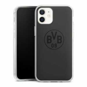 DeinDesign Handyhülle "BVB Grau" Apple iPhone 12 mini, Silikon Hülle, Bumper Case, Handy Schutzhülle, Smartphone Cover Logo