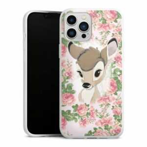 DeinDesign Handyhülle "Bambi Flower Child" Apple iPhone 13 Pro Max, Silikon Hülle, Bumper Case, Handy Schutzhülle, Smartphone Cover Bambi Disney Offizielles Lizenzprodukt