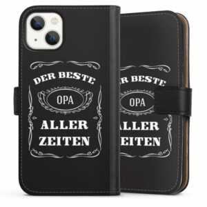 DeinDesign Handyhülle "Bester Opa" Apple iPhone 13, Hülle, Handy Flip Case, Wallet Cover, Handytasche Leder