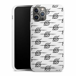 DeinDesign Handyhülle "Boruto Anti Leaf Pattern Transparent" Apple iPhone 12 Pro, Silikon Hülle, Bumper Case, Handy Schutzhülle, Smartphone Cover Muster