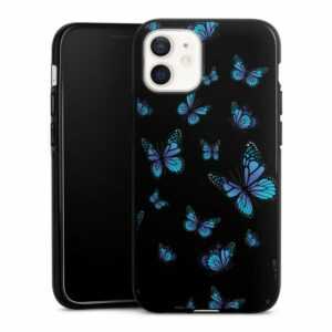 DeinDesign Handyhülle "Butterfly Pattern Transparent" Apple iPhone 12 Pro, Silikon Hülle, Bumper Case, Handy Schutzhülle, Smartphone Cover Muster