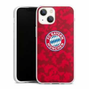 DeinDesign Handyhülle "Camouflage Muster FCB" Apple iPhone 13 Mini, Silikon Hülle, Bumper Case, Handy Schutzhülle, Smartphone Cover FC Bayern München Camouflage FCB
