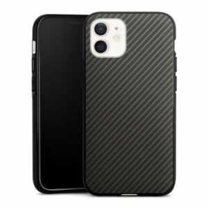 DeinDesign Handyhülle "Carbon" Apple iPhone 12, Silikon Hülle, Bumper Case, Handy Schutzhülle, Smartphone Cover Muster