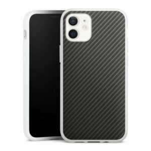 DeinDesign Handyhülle "Carbon" Apple iPhone 12 mini, Silikon Hülle, Bumper Case, Handy Schutzhülle, Smartphone Cover Muster