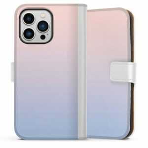 DeinDesign Handyhülle "Dawn" Apple iPhone 13 Pro, Hülle, Handy Flip Case, Wallet Cover, Handytasche Leder zweifarbig Pastell Farbverlauf