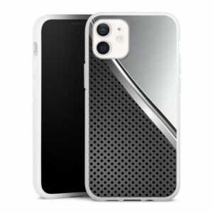 DeinDesign Handyhülle "Duo Metal Surface" Apple iPhone 12 mini, Silikon Hülle, Bumper Case, Handy Schutzhülle, Smartphone Cover Carbon