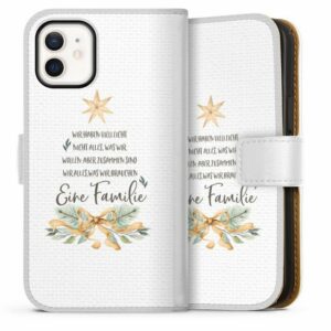 DeinDesign Handyhülle "Eine Familie" Apple iPhone 12 mini, Hülle, Handy Flip Case, Wallet Cover, Handytasche Leder
