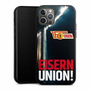 DeinDesign Handyhülle "Eisern Union Typo" Apple iPhone 12 Pro, Silikon Hülle, Bumper Case, Handy Schutzhülle, Smartphone Cover
