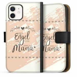 DeinDesign Handyhülle "Engel Mama" Apple iPhone 12, Hülle, Handy Flip Case, Wallet Cover, Handytasche Leder Muttertag Mama