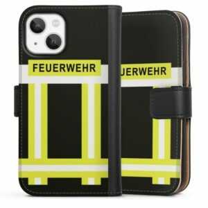 DeinDesign Handyhülle "Feuerwehr" Apple iPhone 13 Mini, Hülle, Handy Flip Case, Wallet Cover, Handytasche Leder Feuerwehr Feuerwehrmann Beruf