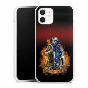 DeinDesign Handyhülle "Firefighter" Apple iPhone 12, Silikon Hülle, Bumper Case, Handy Schutzhülle, Smartphone Cover Beruf