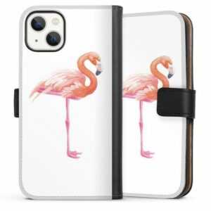 DeinDesign Handyhülle "Flamingo3" Apple iPhone 13, Hülle, Handy Flip Case, Wallet Cover, Handytasche Leder Flamingo Tiere Sommer