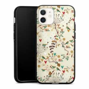 DeinDesign Handyhülle "Floral Wilderness" Apple iPhone 12, Silikon Hülle, Bumper Case, Handy Schutzhülle, Smartphone Cover Retro