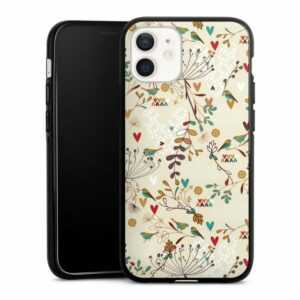 DeinDesign Handyhülle "Floral Wilderness" Apple iPhone 12 mini, Silikon Hülle, Bumper Case, Handy Schutzhülle, Smartphone Cover Retro
