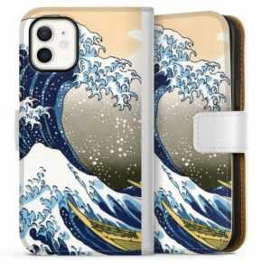 DeinDesign Handyhülle "Great wave of Kanagawa / Die große Welle vor Kanagawa" Apple iPhone 12 mini, Hülle, Handy Flip Case, Wallet Cover, Handytasche Leder Kunst