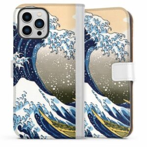 DeinDesign Handyhülle "Great wave of Kanagawa / Die große Welle vor Kanagawa" Apple iPhone 13 Pro Max, Hülle, Handy Flip Case, Wallet Cover, Handytasche Leder Katsushika Hokusai Die große Welle vor Kanagawa Kunst