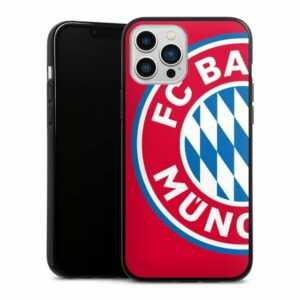 DeinDesign Handyhülle "Großes FCB Logo Rot" Apple iPhone 13 Pro Max, Silikon Hülle, Bumper Case, Handy Schutzhülle, Smartphone Cover FC Bayern München Offizielles Lizenzprodukt FCB
