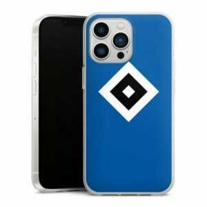 DeinDesign Handyhülle "HSV Blau" Apple iPhone 13 Pro, Silikon Hülle, Bumper Case, Handy Schutzhülle, Smartphone Cover Hamburger SV Logo HSV