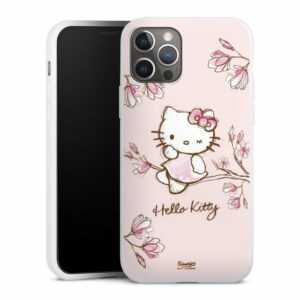 DeinDesign Handyhülle "Hello Kitty - Magnolia" Apple iPhone 12 Pro, Silikon Hülle, Bumper Case, Handy Schutzhülle, Smartphone Cover Hanami