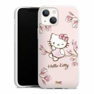 DeinDesign Handyhülle "Hello Kitty - Magnolia" Apple iPhone 13 Mini, Silikon Hülle, Bumper Case, Handy Schutzhülle, Smartphone Cover Hello Kitty Fanartikel Hanami