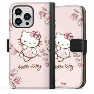 DeinDesign Handyhülle "Hello Kitty - Magnolia" Apple iPhone 13 Pro, Hülle, Handy Flip Case, Wallet Cover, Handytasche Leder Hello Kitty Fanartikel Hanami