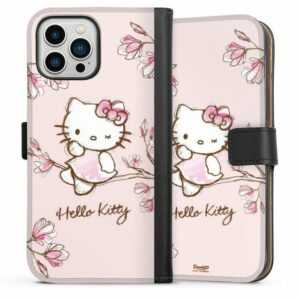 DeinDesign Handyhülle "Hello Kitty - Magnolia" Apple iPhone 13 Pro Max, Hülle, Handy Flip Case, Wallet Cover, Handytasche Leder Hello Kitty Fanartikel Hanami