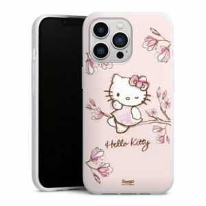 DeinDesign Handyhülle "Hello Kitty - Magnolia" Apple iPhone 13 Pro, Silikon Hülle, Bumper Case, Handy Schutzhülle, Smartphone Cover Hello Kitty Fanartikel Hanami