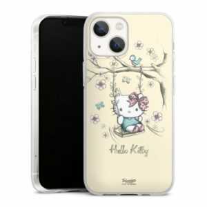DeinDesign Handyhülle "Hello Kitty Natur" Apple iPhone 13 Mini, Silikon Hülle, Bumper Case, Handy Schutzhülle, Smartphone Cover Hello Kitty Fanartikel Offizielles Lizenzprodukt