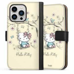 DeinDesign Handyhülle "Hello Kitty Natur" Apple iPhone 13 Pro, Hülle, Handy Flip Case, Wallet Cover, Handytasche Leder Hello Kitty Fanartikel Offizielles Lizenzprodukt