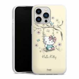 DeinDesign Handyhülle "Hello Kitty Natur" Apple iPhone 13 Pro, Silikon Hülle, Bumper Case, Handy Schutzhülle, Smartphone Cover Hello Kitty Fanartikel Offizielles Lizenzprodukt