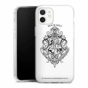 DeinDesign Handyhülle "Hogwarts Wappen Weiss" Apple iPhone 12 mini, Silikon Hülle, Bumper Case, Handy Schutzhülle, Smartphone Cover Logo
