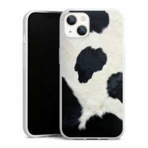 DeinDesign Handyhülle "Kuhflecken" Apple iPhone 13, Silikon Hülle, Bumper Case, Handy Schutzhülle, Smartphone Cover Animal-Look Animalprint Kuhfell