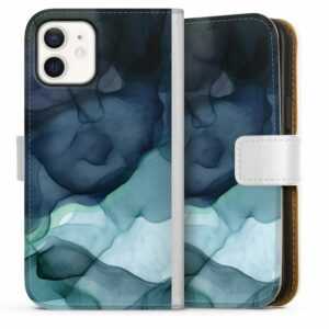 DeinDesign Handyhülle "Liquid Art Twilight Mood" Apple iPhone 12, Hülle, Handy Flip Case, Wallet Cover, Handytasche Leder Wasserfarbe