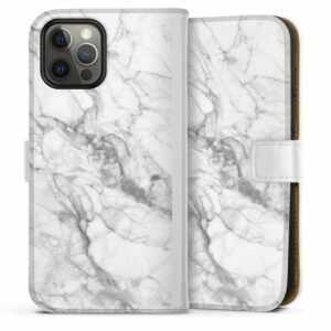 DeinDesign Handyhülle "Marmor" Apple iPhone 12 Pro Max, Hülle, Handy Flip Case, Wallet Cover, Handytasche Leder Stein Marmor