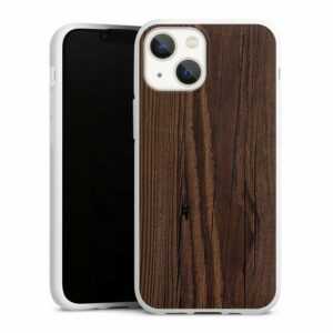 DeinDesign Handyhülle "Maserung Holzlook" Apple iPhone 13 Mini, Silikon Hülle, Bumper Case, Handy Schutzhülle, Smartphone Cover Holzoptik Holz Nussbaum
