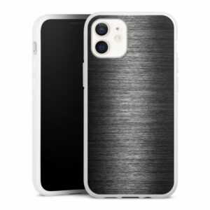DeinDesign Handyhülle "Metal Look - Anthrazit" Apple iPhone 12 mini, Silikon Hülle, Bumper Case, Handy Schutzhülle, Smartphone Cover Metal